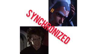 I tried to synchronize Ahsokas sense of Anakins betrayal  The Clone Wars Season 7 Finale [upl. by Belsky]