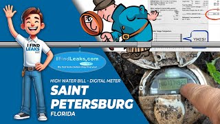 St Petersburg High Water Bill Investigation  Check Your DIGITAL Water Meter For Leaks [upl. by Airdnahs428]