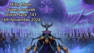 Misty Moon vs Queen Ansurek Mythic  Elemental Shaman PoV [upl. by Dickinson]