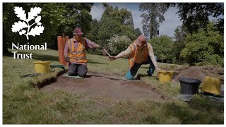 Dig through history at a National Trust archaeological excavation at Petworth in West Sussex [upl. by Serge]