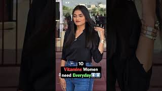 10 Vitamins Every women needs daily women womanhealth health womenhealthmatters viral [upl. by Gorman]