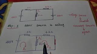 Unit2Superposition Theorem Problem 1 [upl. by Daven]