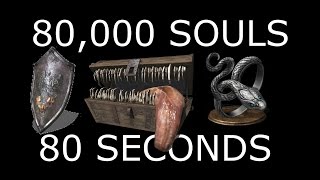 DARK SOULS 3 80000 Souls in 80 Seconds quotCHECK UPDATEDquot Best Soul Farming Method [upl. by Julius]