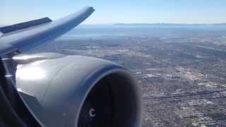 Scenic Landing of Boeing 777300ER in Los Angeles [upl. by Nnylsoj]