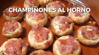 Champiñones al horno  Receta fácil y económica  Muy ricos [upl. by Ledarf]