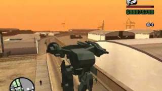 Metal Gear REX in GTA San Andreas [upl. by Adel761]