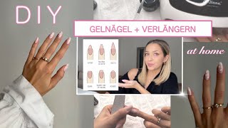 GELNÄGEL selber machen amp verlängern Schritt für Schritt  ganz easy 💅🏼 [upl. by Lered]