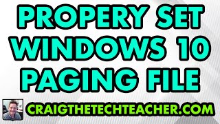 How To Properly Set The Windows 10 Paging File 2022 [upl. by Nolitta598]