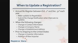 Annual FDA Drug Establishment Registration and Listings [upl. by Wrigley]