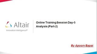 Online Training Session Day 5 PART  2  Analysis [upl. by Labotsirc]