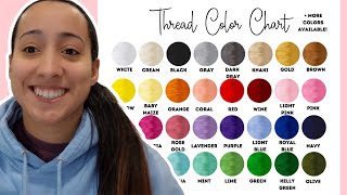 How to Make a Professional Thread Color Chart for your Embroidery Business [upl. by Leibarg]