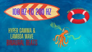 Hyper Gamma amp Lambda Wave Binaural Beats 100 Hz200 Hz [upl. by Croft]