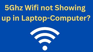 5Ghz Wifi not Showing up in LaptopComputer Windows 10 11  Enable 5Ghz In Windows 10 11 Laptop [upl. by Ohare100]