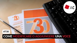 730 come aggiungere e modificare una voce nel modello semplificato [upl. by Haron]