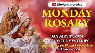 MONDAY HOLY ROSARY 💛 JANUARY 1 2024 💛 THE JOYFUL MYSTERIES OF THE ROSARY VIRTUAL holyrosarytoday [upl. by Okiman]