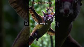 Sunda Colugo FUN FACTanimals shorts fun fact [upl. by Ainsworth]