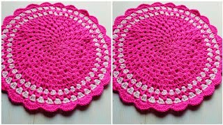 Thalposh Crochet Rumal Design  Thalposh Design  Thalposh  Crochet Thalposh  Woolen Rumal Design [upl. by Hutner]