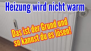 Heizungsventil klemmt  Heizung wird nicht warm  einfache Anleitung ♨️✅ [upl. by Dicky]