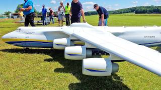 94KG GIANT ANTONOV AN225 TURBINE RC SCALE MODEL AIRPLANE FLIGHT DEMONSTRATION [upl. by Ecyac]