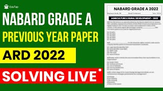 NABARD Grade A Previous Year Paper  NABARD PYQ 2022 ARD  NABARD Grade A 2023 Syllabus Preparation [upl. by Neret404]