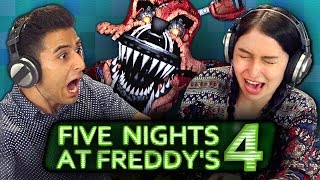 FIVE NIGHTS AT FREDDYS 4 REACT Gaming [upl. by Atterbury]