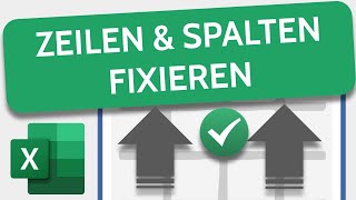 Excel Spalten und Zeilen fixieren [upl. by Ellinad]