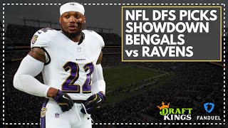 NFL DFS Picks for Thursday Night Showdown Bengals vs Ravens FanDuel amp DraftKings Lineup Advice [upl. by Conlee]