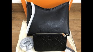 Original Louis Vuitton CarryAll PM Bag Monogram Empreinte Leather M46288 HD Unboxing [upl. by Rochette]