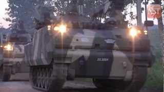 New armoured combat vehicles arrive at Cenderawasih town in Felda Sahabat [upl. by Anaiv]