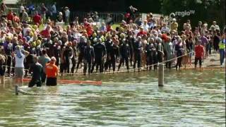 15 Erbacher Triathlon  1000 Sportler beim Schwimmen Radfahren und Laufen Regio TV Schwaben [upl. by Demetrius]