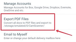 CamScanner  Export PDF Files  How To Convert All Docs to PDF in CamScanner [upl. by Ever275]