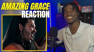 FIRST TIME REACTING To  Metal Singer performs Amazing Grace  Dan Vasc Reaction [upl. by Sairahcaz]