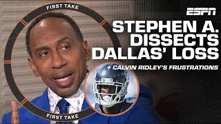 Calvin Ridley SOUNDS OFF after Titans’ loss 🗣️👀  Stephen A dissects Cowboys’ loss  First Take [upl. by Nyladgam]