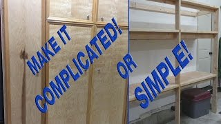 How to make sturdy 2x4 garage shelves easy or complicated [upl. by Neiman]