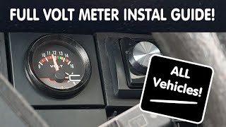 VoltMeter installation How To FULL GUIDE [upl. by Eahs978]