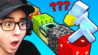 Minecraft Bedwars But BLOCKS Are RANDOM [upl. by Froma]