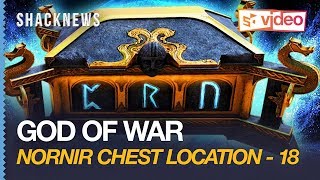 God of War Nornir Chest 18  Midgard  Tyrs Temple [upl. by Aleiram]