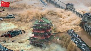 Emergency relief Second dam burst in China Baoji was submerged and isolated by mud [upl. by Fanchan313]