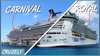 Carnival vs Royal Caribbean 11 Differences Between the BIG Cruise Lines [upl. by Hollah]