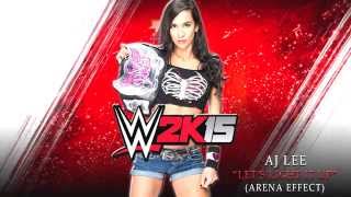 WWE  AJ Lee 4th Theme Song quotLets Light It Upquot 2K Arena Effect  Download Link 2015 ᴴᴰ [upl. by Assile]