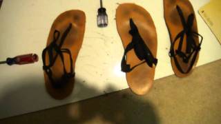 Make your own DIY Huarache sandals [upl. by Ardnosal]