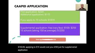 CAAPID Dental school application costs  Advanced Standing DDSDMD  USA [upl. by Oshinski525]