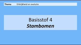 VMBO 3  Erfelijkheid en evolutie  4 Stambomen  8e Editie [upl. by Rolando715]