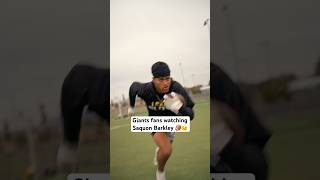 Giants fans watching Saquon Barkley‼️😱 footballshorts nfl americanfootball [upl. by Poler]