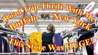 This Thrift Store Was HUGE  Come Thrift With Me In Buffalo New York  AmVets [upl. by Castera]