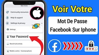 Comment voir votre mot de passe Facebook sur Iphone 2023  Voir le mot de passe Facebook [upl. by Neleb143]