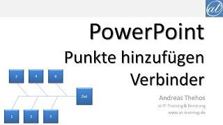 PowerPoint  Punkte hinzufügen  mehr Verbinder zwischen Formen [upl. by Osher]