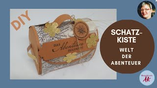 DIY Edle Schatzkiste basteln aus Papier  Verpackungen selbermachen  Anleitung Stampin Up [upl. by Tacita]