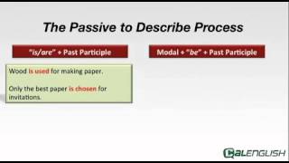 The Passive to Describe Process [upl. by Chaves]