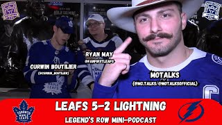 RANKING CANADIAN NHL TEAMS wMoTalks  Leafs 52 Lightning  Legends Row Mini Pod [upl. by Stempson99]